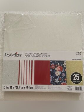 NWT Lot of 3 Recollections Specialty Cardstock